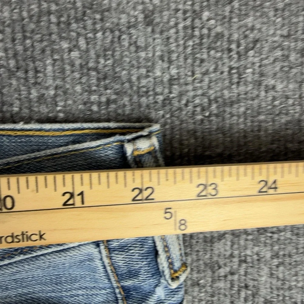 Levis 569 Jeans Mens 44x30 Light Wash Blue Relaxed Straight Leg Denim Pants